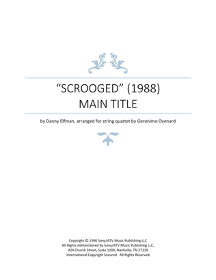 Book cover for Scrooged Main Title