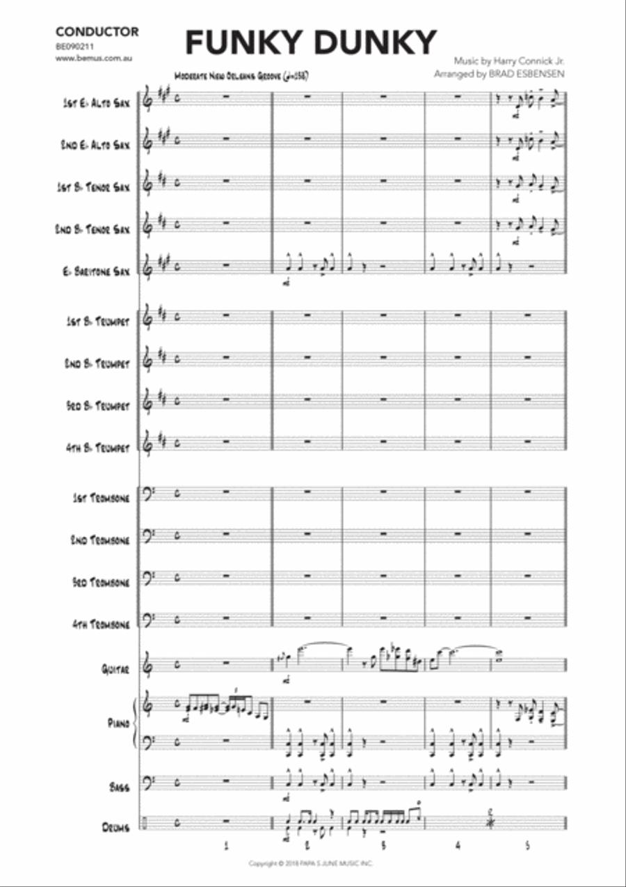 Funky Dunky Funky Dunky Jazz Ensemble scores gallery preview page 3