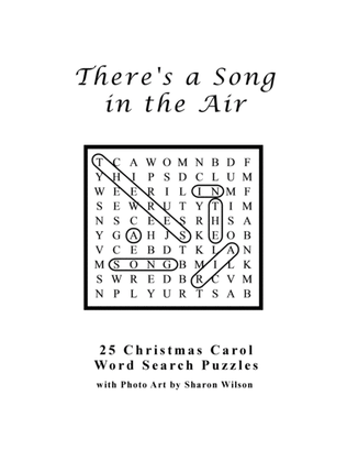 There's a Song in the Air (25 Christmas Carol Word Search Puzzles)