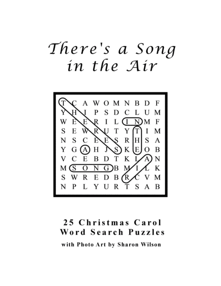 There's a Song in the Air (25 Christmas Carol Word Search Puzzles)