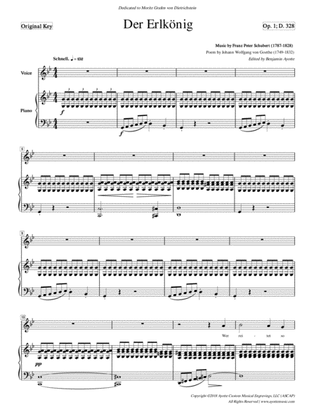Schubert - Erlkonig - High Voice in G minor