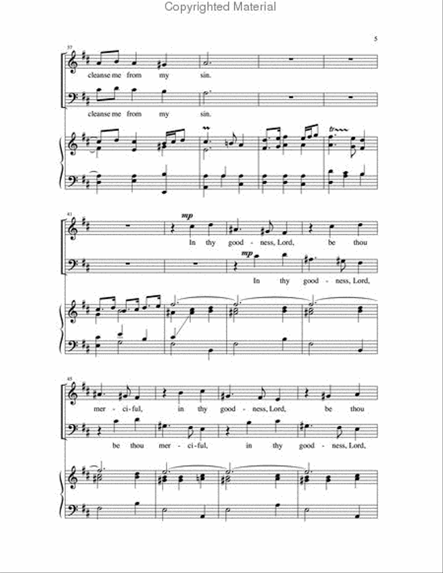 Keep Me Faithfully in thy Paths 2-Part scores gallery preview page 5