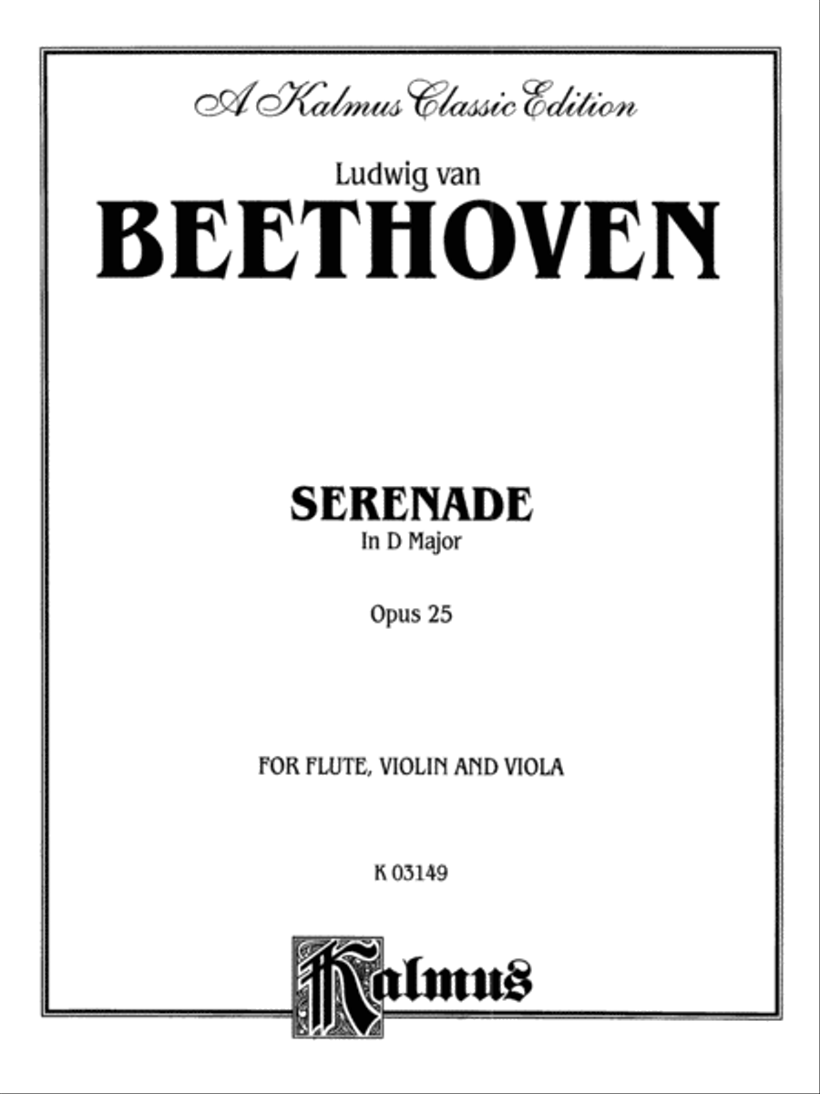 Serenade, Op. 25