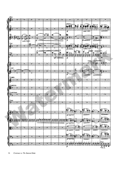 The Moldau and Other Works for Orchestra in Full Score