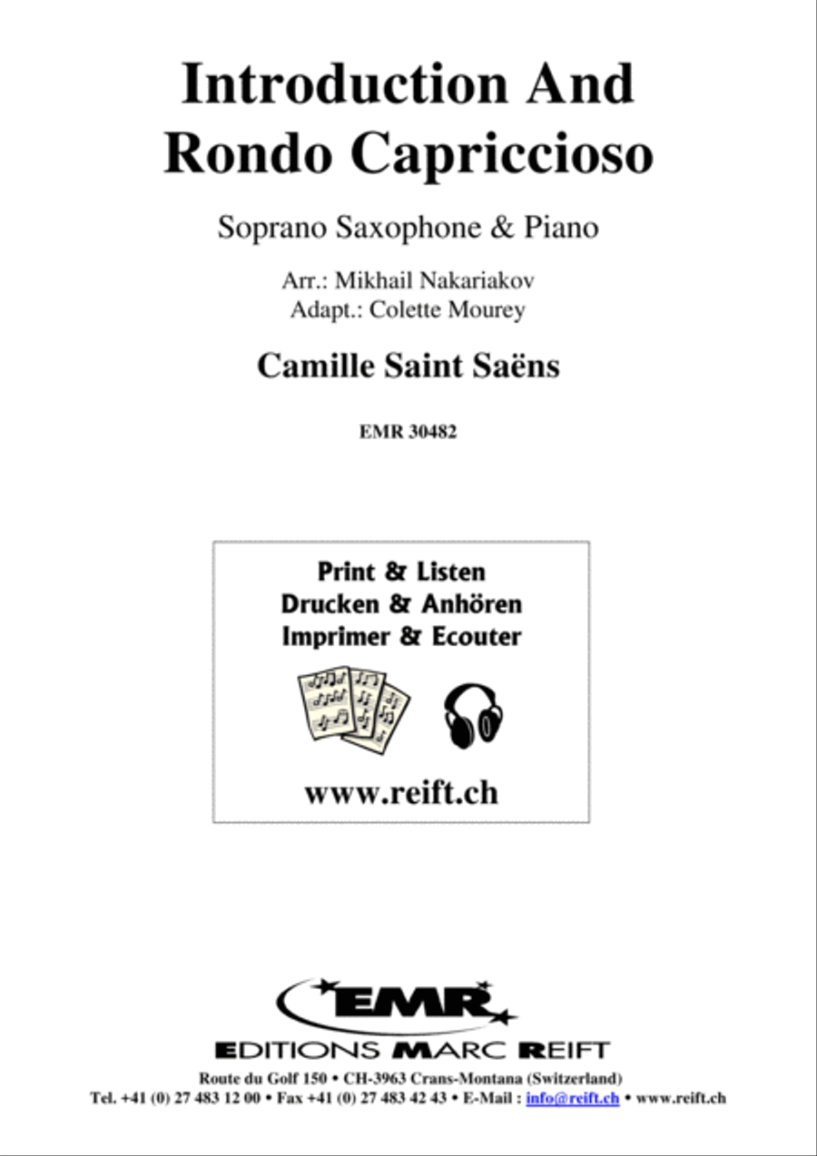 Introduction And Rondo Capriccioso Soprano Saxophone scores gallery preview page 2