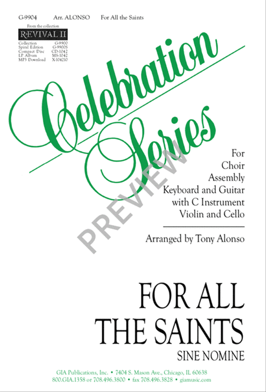 For All the Saints For All the Saints 3-Part scores gallery preview page 9