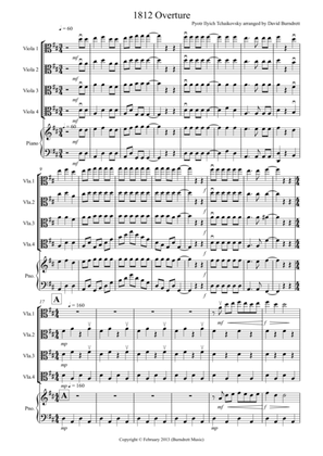 Book cover for 1812 Overture for Viola Quartet