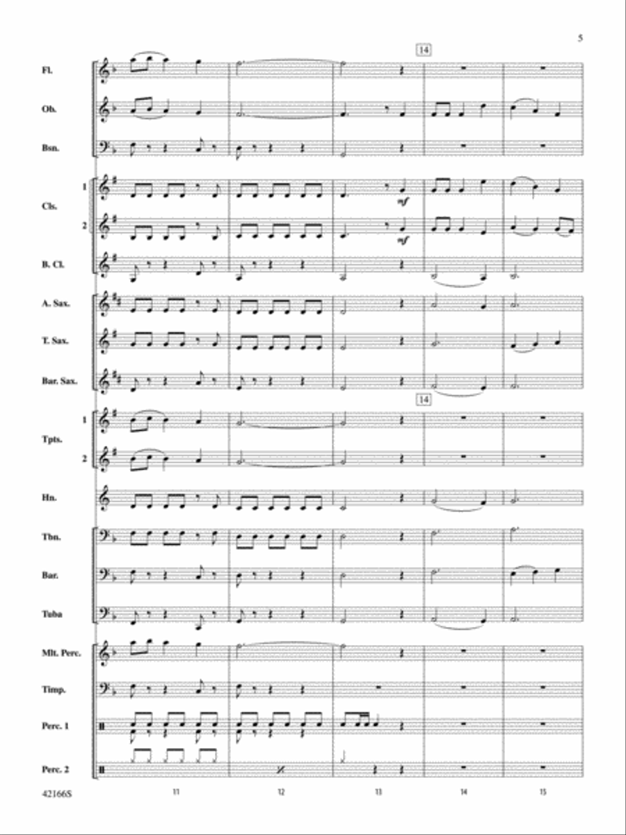 A Merrie Olde Christmas: Score Concert Band scores gallery preview page 5