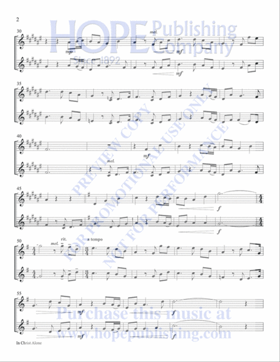 Classic Hymns for Two Instruments, Vol 1-Book and CD Woodwind Duet scores gallery preview page 86