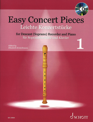 Book cover for Easy Concert Pieces, Book 1