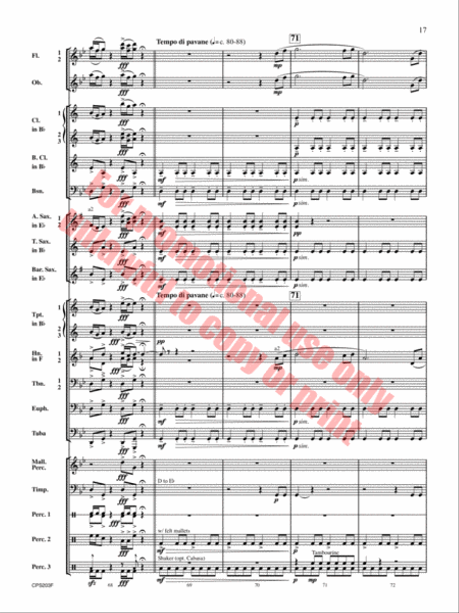 Red Hills Saga Concert Band scores gallery preview page 18
