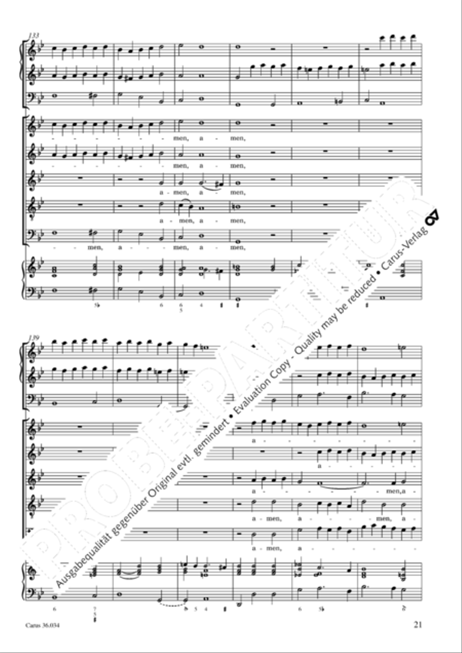 Thou Prince of peace, to thee we how (Du Friedefurst, Herr Jesu Christ) SSATB scores gallery preview page 22