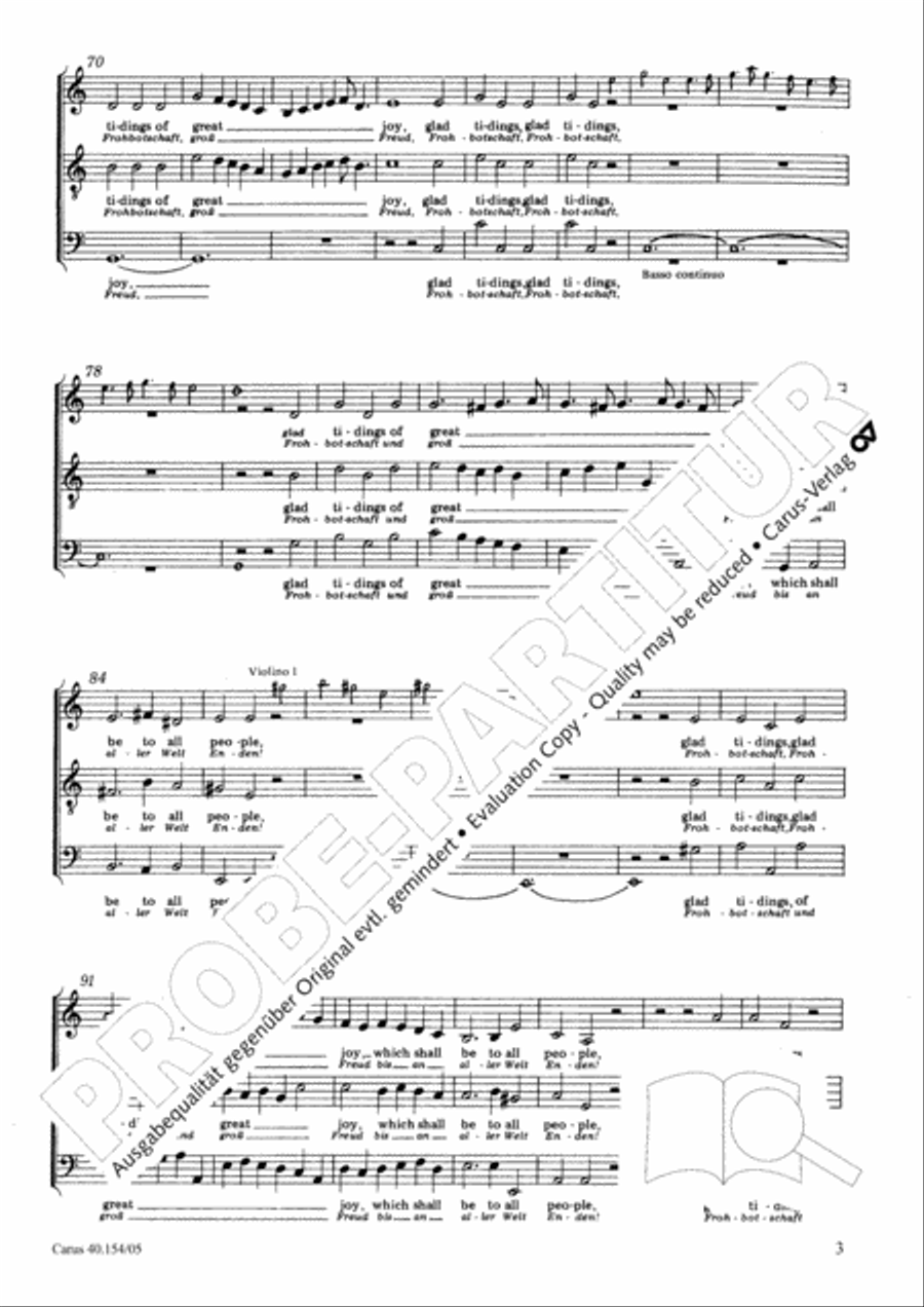 Behold, I bring you glad tidings ATB scores gallery preview page 4
