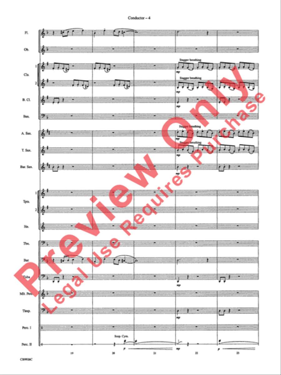 Duel of the Fates Concert Band scores gallery preview page 6