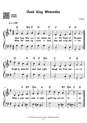 Good King Wenceslas - Christmas Carol [EASY PIANO]