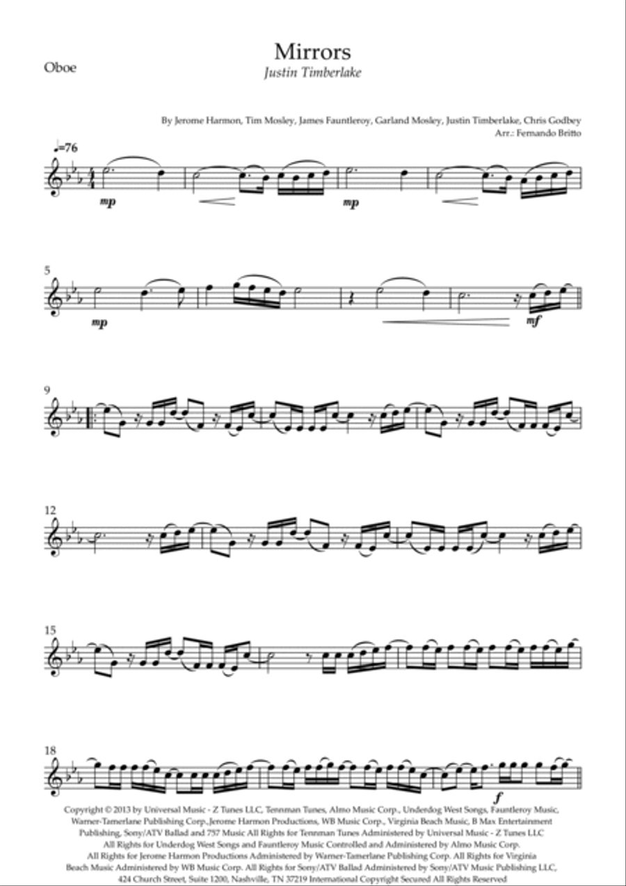 Mirrors Woodwind Duet scores gallery preview page 3