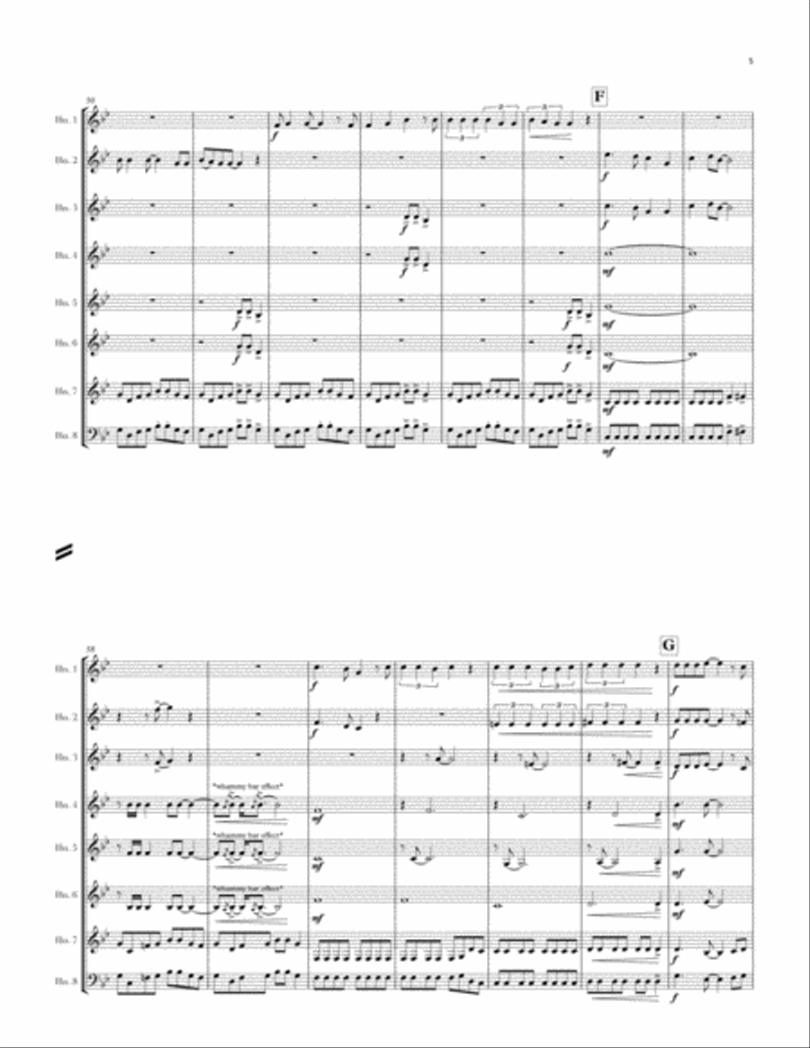 You Give Love A Bad Name Horn scores gallery preview page 5