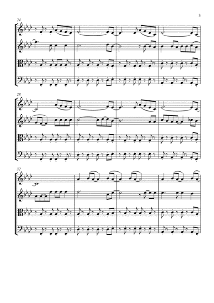 Viva La Vida String Quartet scores gallery preview page 3
