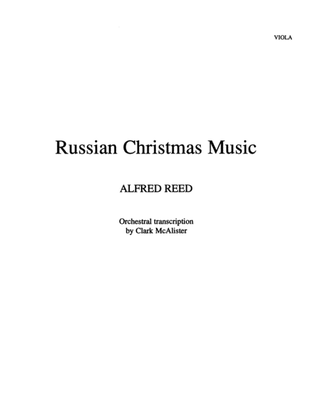 Book cover for Russian Christmas Music: Viola