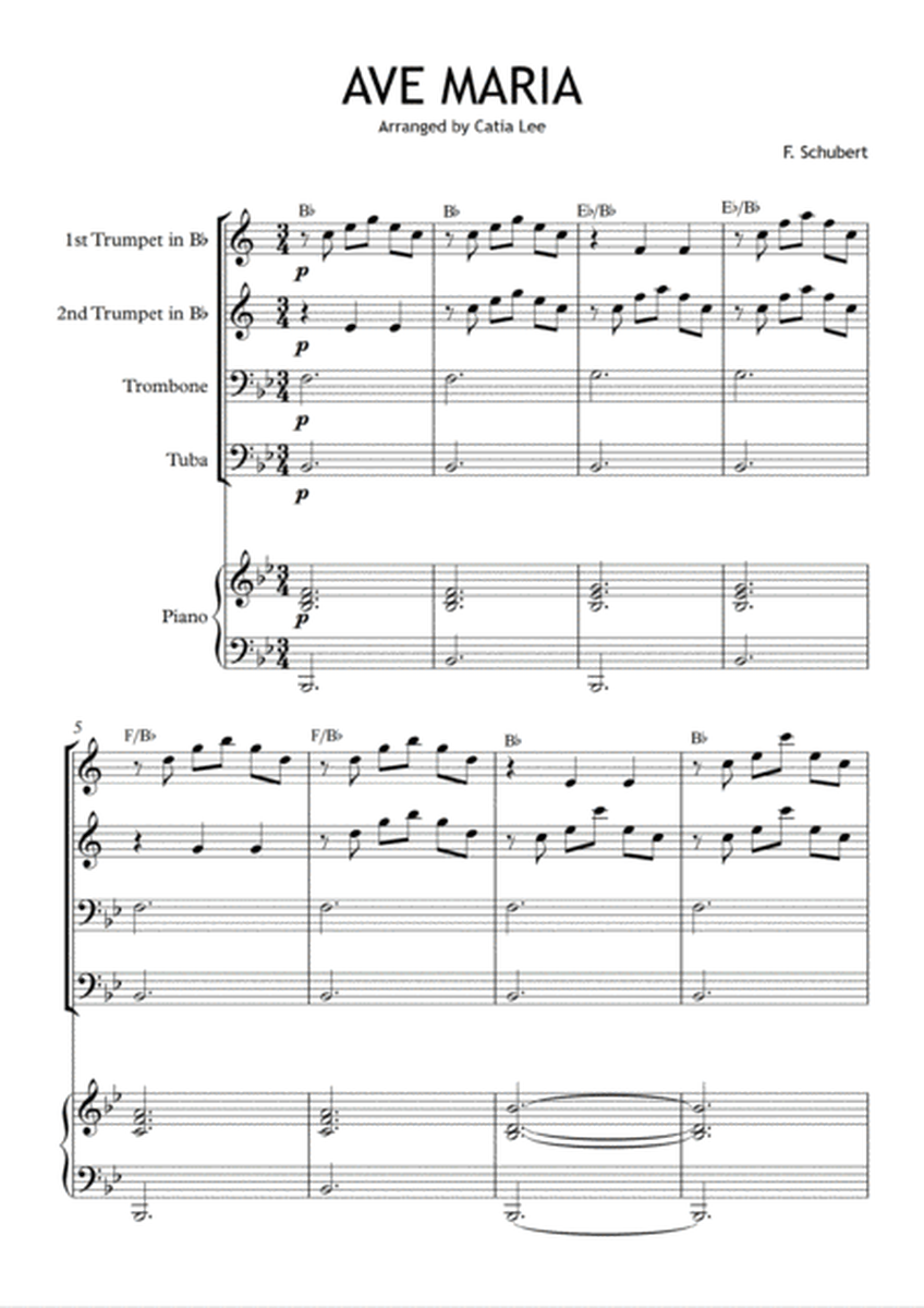 Ave Maria - Schubert - Brass Quartet image number null
