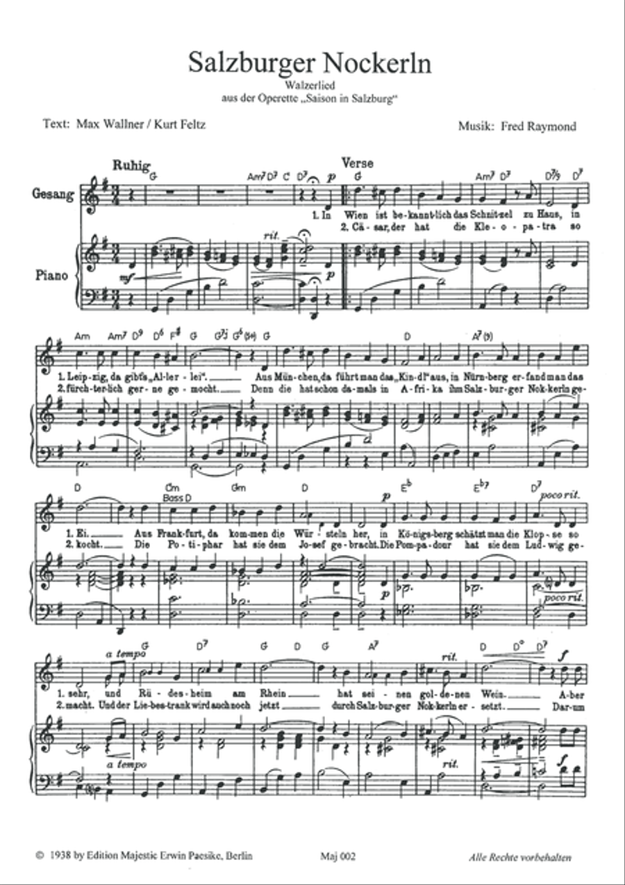 Salzburger Nockerln Piano, Vocal scores gallery preview page 2
