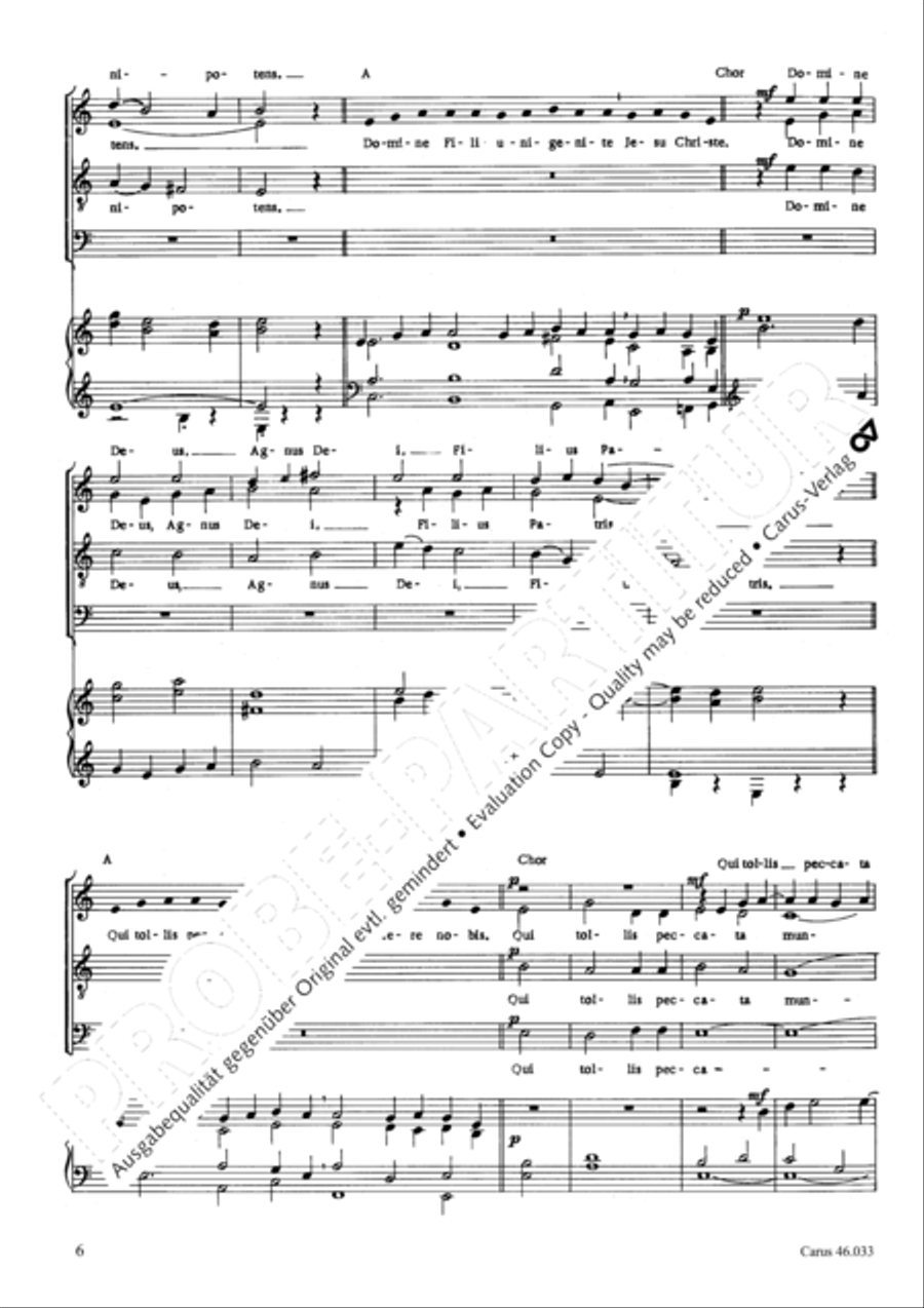 Missa Choralis zu GL 401-404 4-Part scores gallery preview page 7