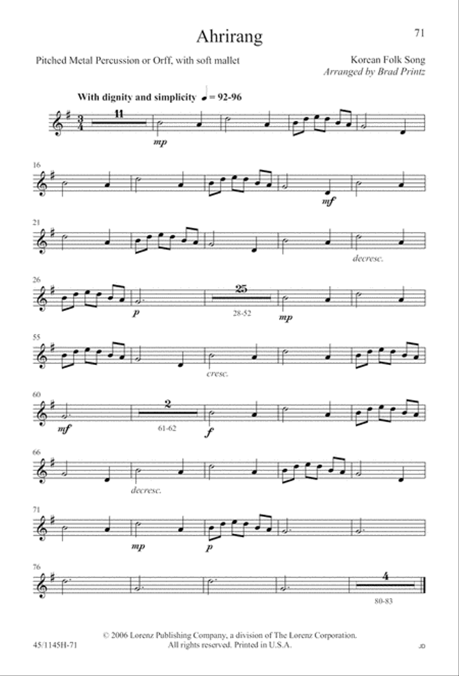 We Sing the World Around 2-Part scores gallery preview page 72