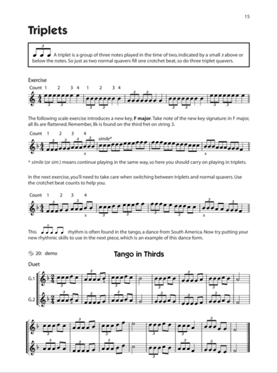 Enjoy Playing Guitar Tutor Book 2 + CD Acoustic Guitar scores gallery preview page 3