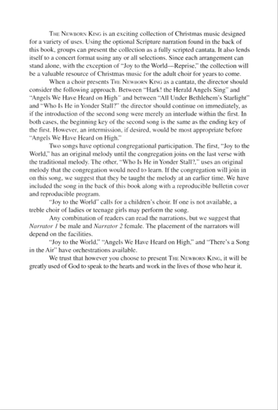The Newborn King The Newborn King 4-Part scores gallery preview page 5