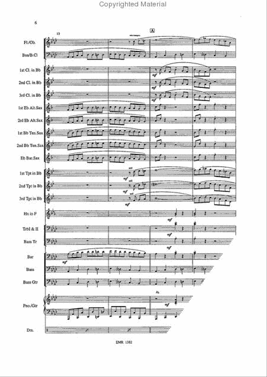 Trumpet Blues And Cantabile Concert Band scores gallery preview page 6