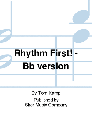 Book cover for Rhythm First! (Bb)