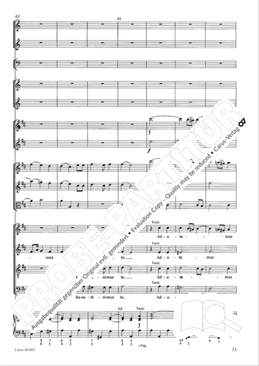 Mass in D minor (Missa in d) ATB scores gallery preview page 49