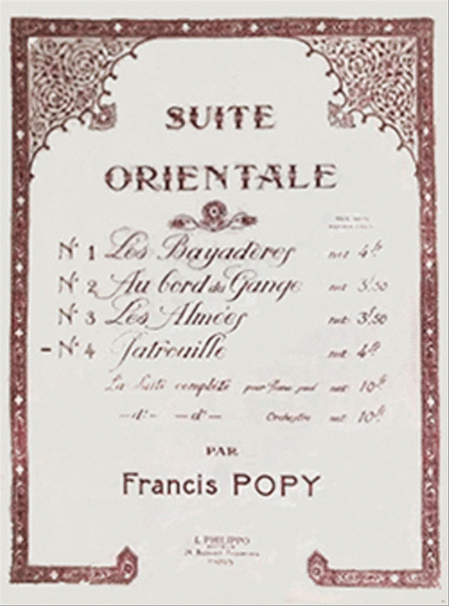 Suite orientale No. 4 Les Patrouilles Piano Solo scores gallery preview page 1