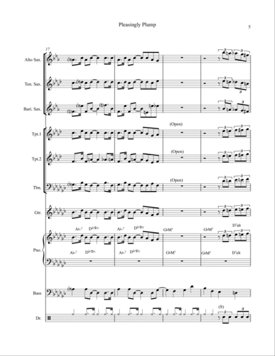Pleasingly Plump Pleasingly Plump Large Ensemble scores gallery preview page 5