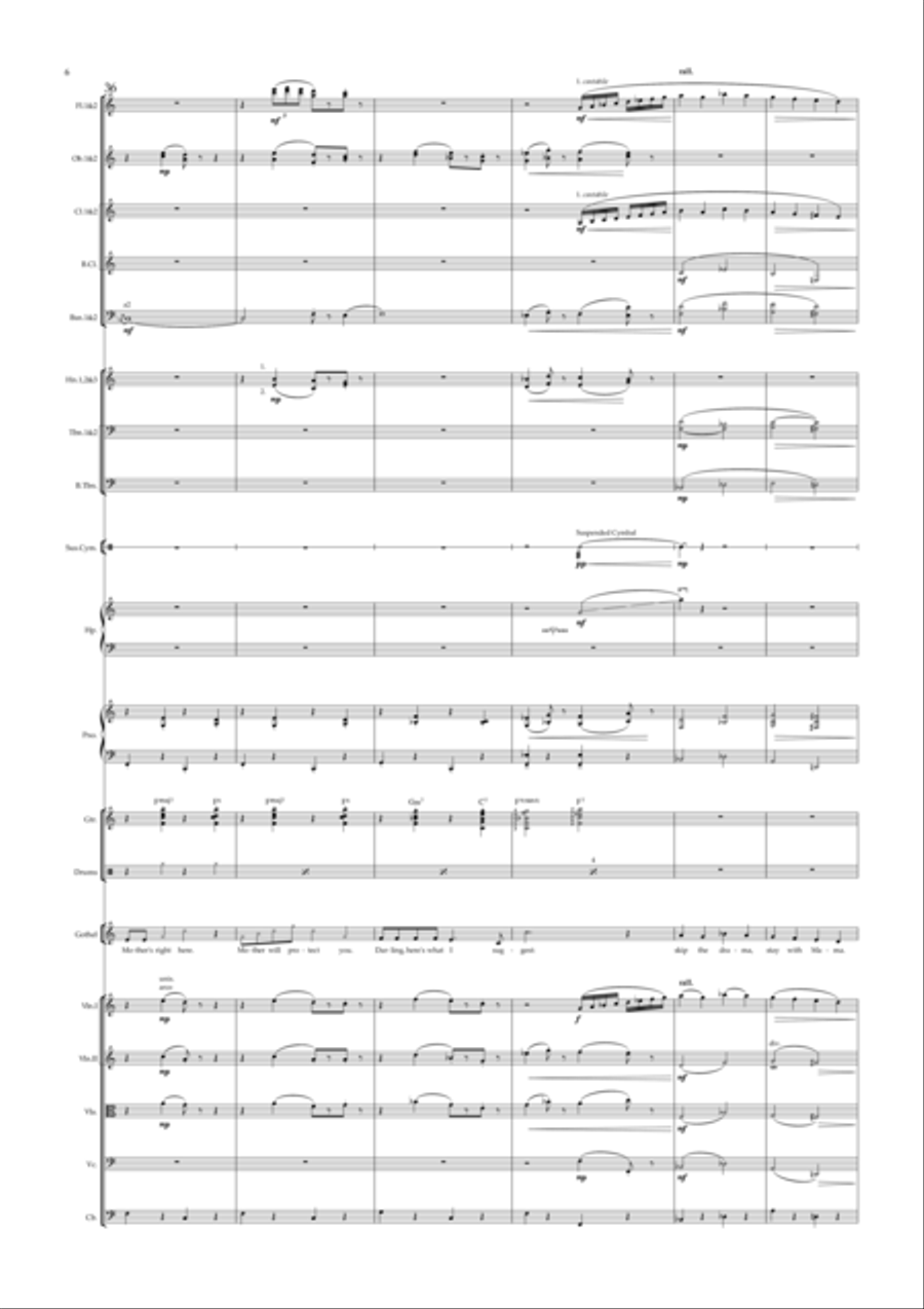 Mother Knows Best Full Orchestra scores gallery preview page 6