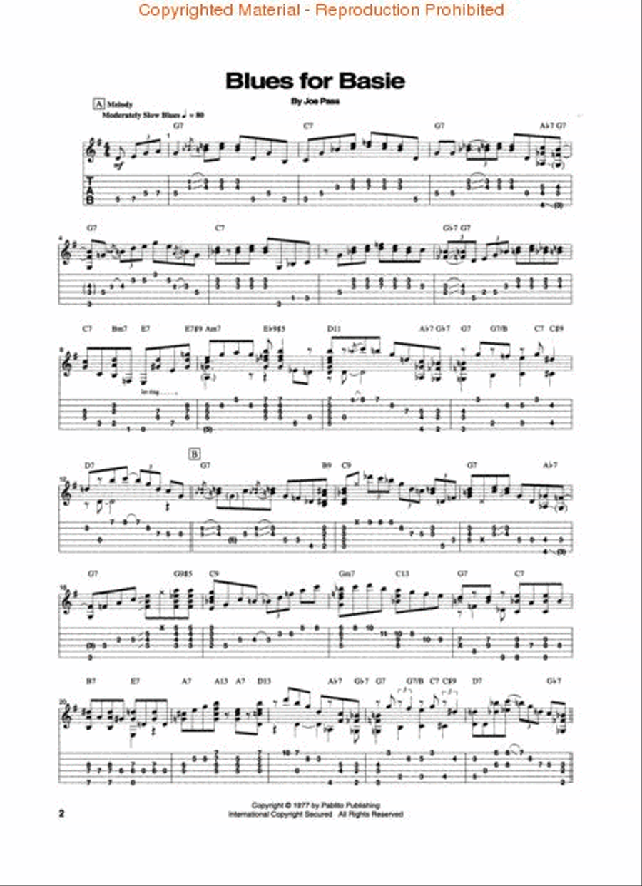 The Joe Pass Collection Electric Guitar scores gallery preview page 2