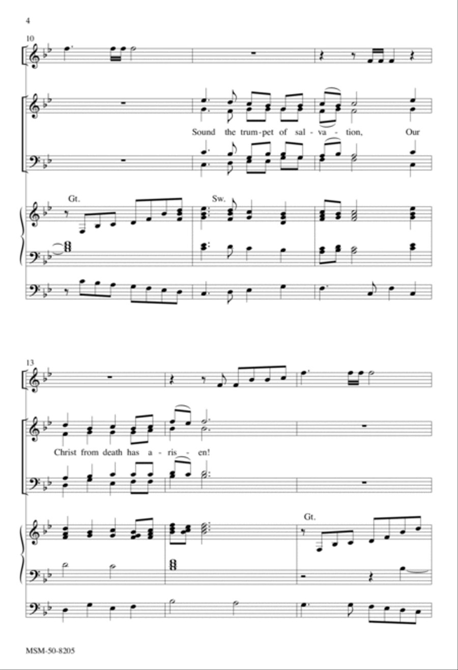 Easter Rejoicing 4-Part scores gallery preview page 4