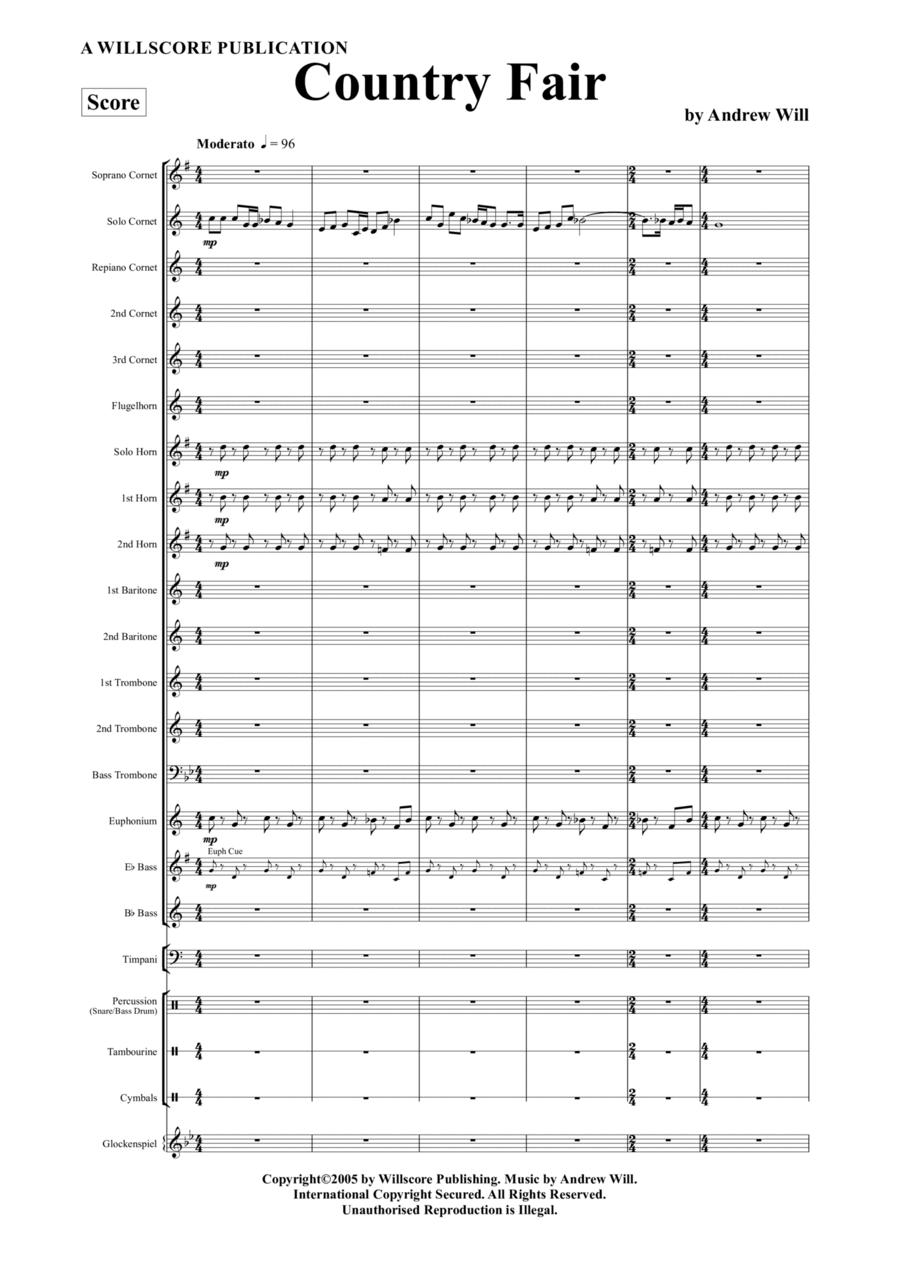 Country Fair Brass Band scores gallery preview page 1