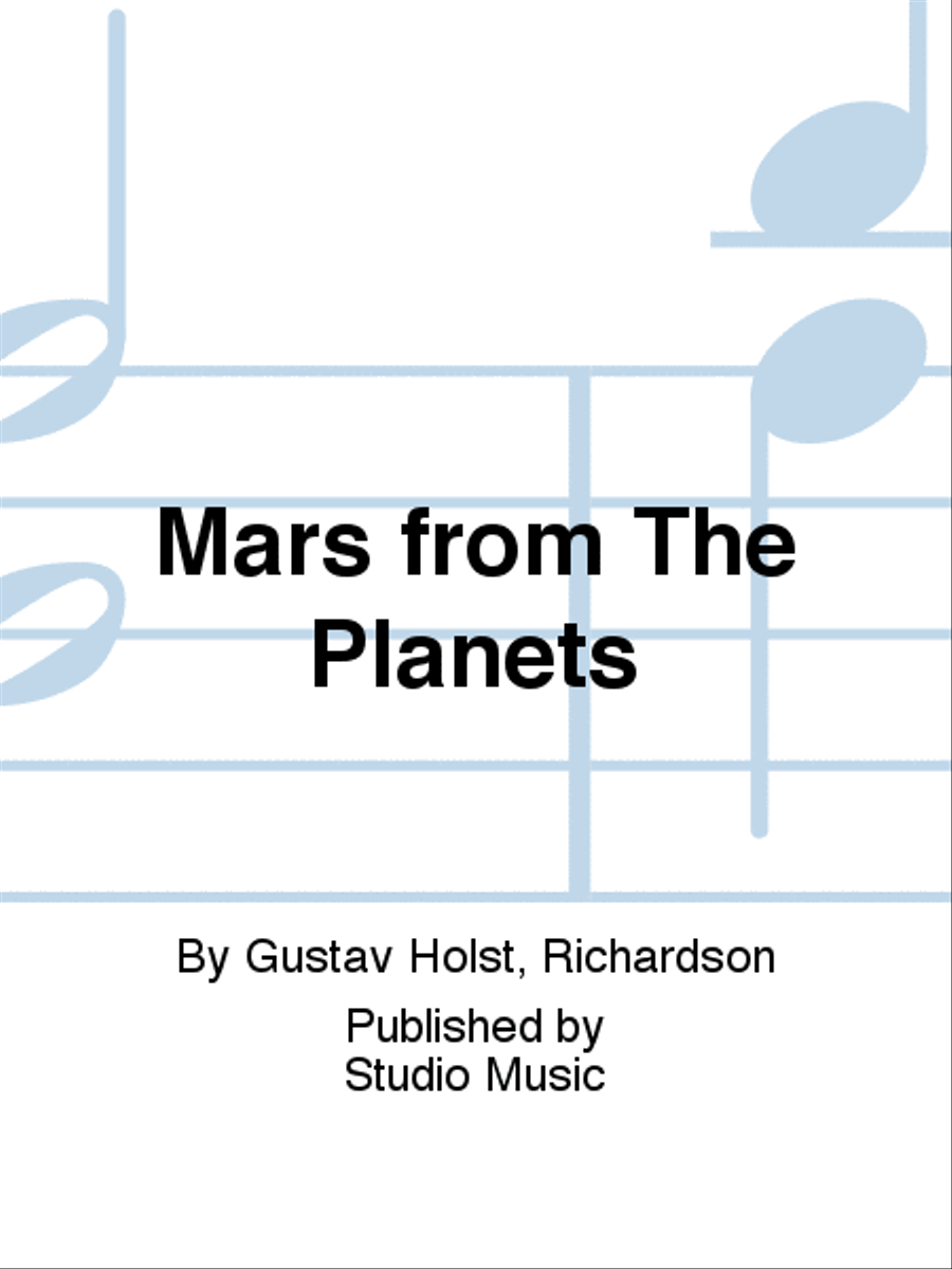 Mars from The Planets Brass Band scores gallery preview page 1