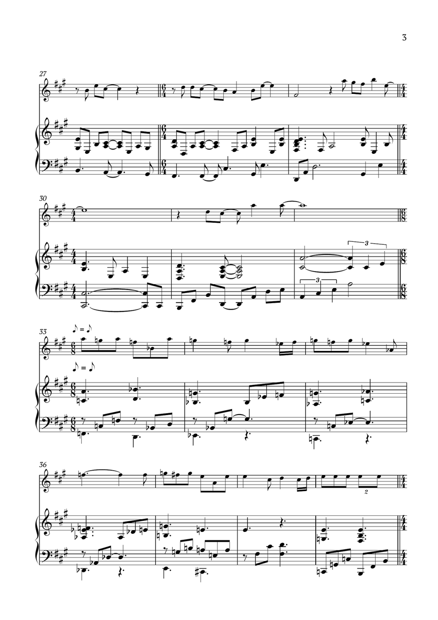 I'm Not That Girl Violin Solo scores gallery preview page 3