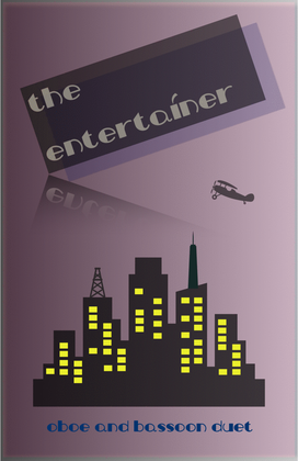 Book cover for The Entertainer by Scott Joplin, Oboe and Bassoon Duet