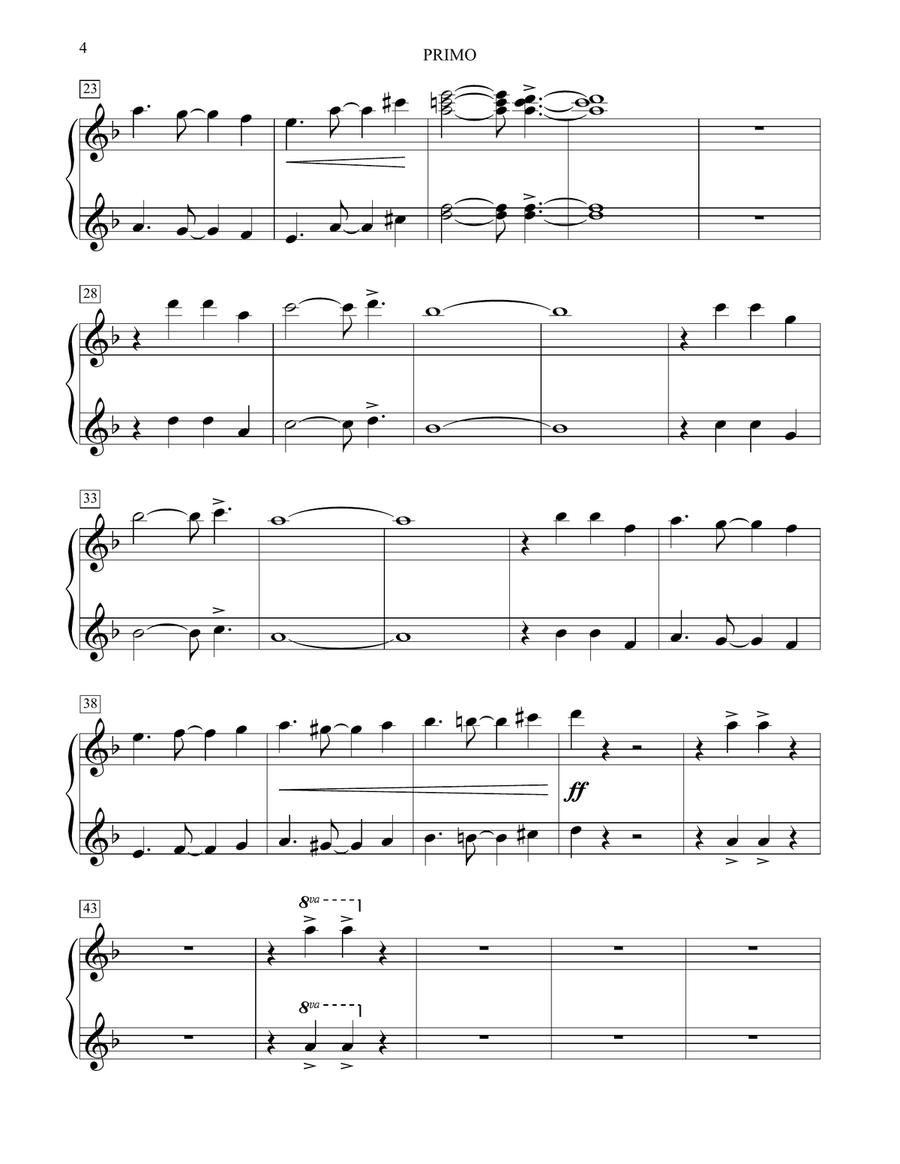 Bravo Brasilia! Bravo Brasilia! Piano Duet scores gallery preview page 4