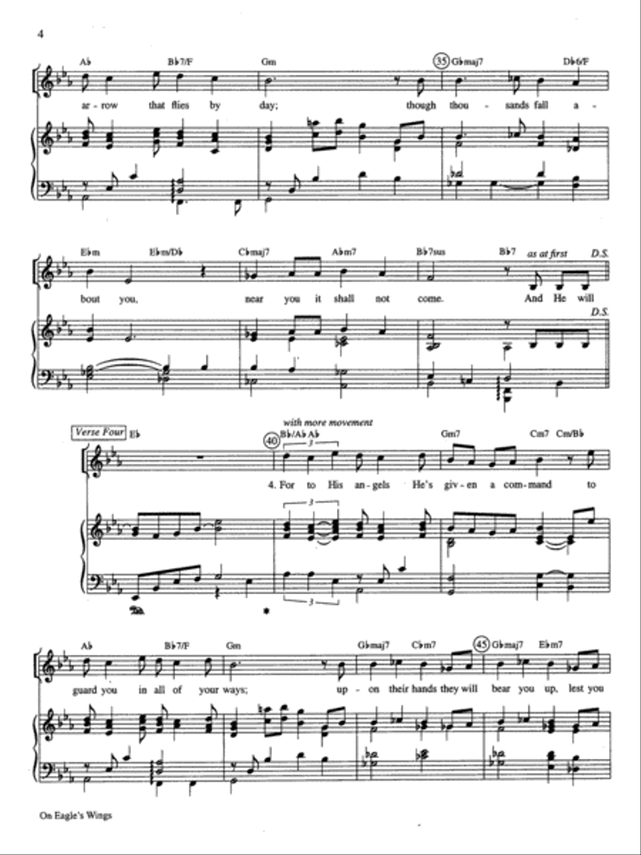 On Eagle's Wings High Voice scores gallery preview page 4