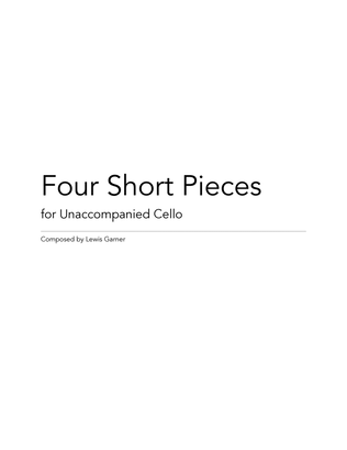 Book cover for Four Short Pieces for Unaccompanied Cello