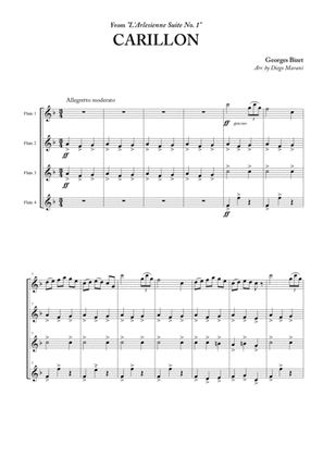 Carillon from "L'Arlesienne Suite No. 1" for Flute Quartet
