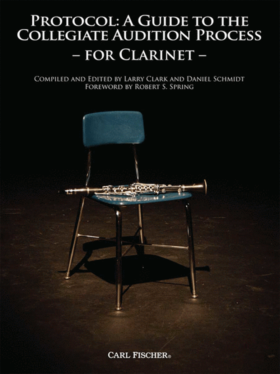 Protocol: A Guide to the Collegiate Audition (Clarinet) B-Flat Clarinet scores gallery preview page 1