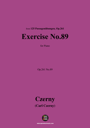 C. Czerny-Exercise No.89,Op.261 No.89