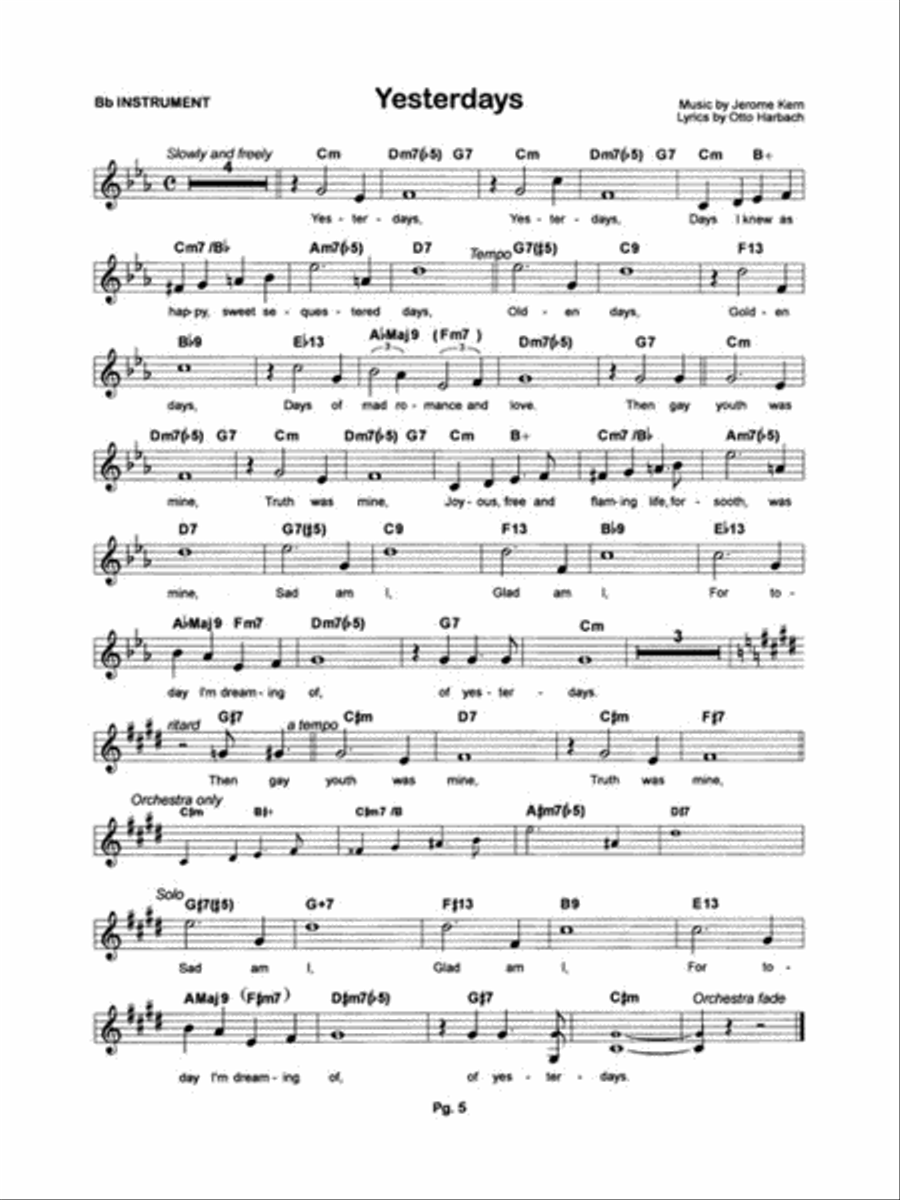 Sinatra Set to Music Clarinet Solo scores gallery preview page 3