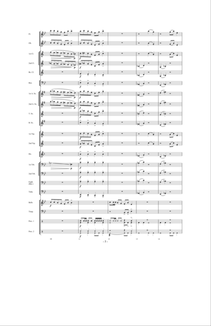 Scherzo for Santa Concert Band scores gallery preview page 4