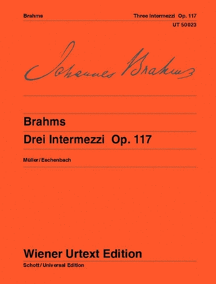 3 Intermezzi, Op. 117